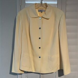 Tahari Yellow Blazer Tailored  Jacket